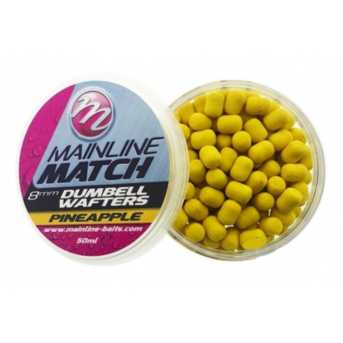 Бойлы нейтральной плавучести Mainline Match Dumbell Wafters Pineapple 6 ...